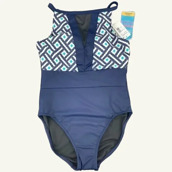 Swim Solutions swimsuit Size 8 - Picture 3 of 11